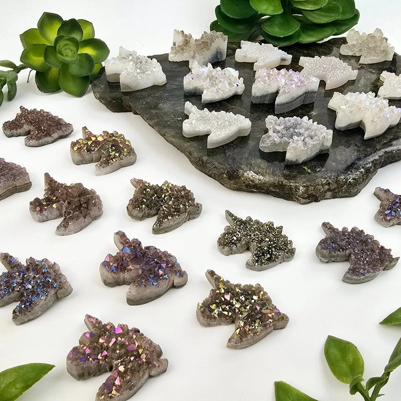 Angel Aura or Titanium Aura Drusy Uniorn Cabochon FB2901 💖🌼💖