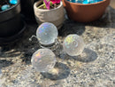 Angel Aura Quartz Textured Moon Surface Iridescent Sphere FB2778 🌸