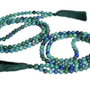 Azurite and Malachite Mala Beads - 6mm or 8mm FB2043 🌿