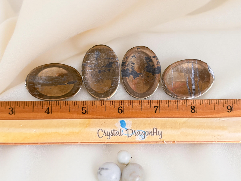 Pyrite Worry Stones, prosperity, success, abundance FB2100 💎