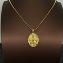 Mary Pendant in Three Versions, 18k Gold over Stainless FB3147 🌟