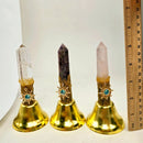 Bell with Sun Charm and Gemstone Point FB3480 ☀️