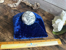 Blue Crushed Velvet Display Pillow