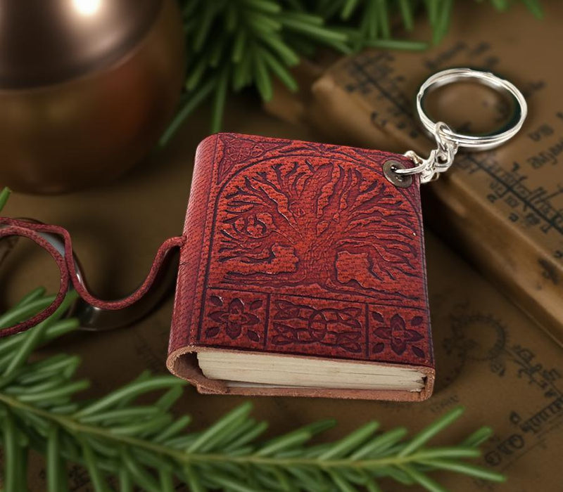 Leather Journal Embossed Key Ring FB3247 ✍️