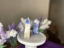 Sodalite Obelisk, Standing Polished Point (Tower) for positive change, communication FB3024