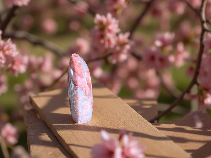 Cotton Candy Agate Tear Drop Polished Free Form FB3023 💜
