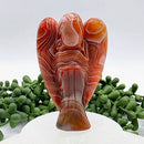 Banded Carnelian Large Angel FB1860 💜