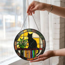 Stained Glass Cat / Cats, Assorted Patterns, Sun Catcher / Hanger FB2163 🧚‍♀️