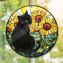 Stained Glass Cat / Cats, Assorted Patterns, Sun Catcher / Hanger FB2163 🧚‍♀️
