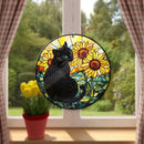 Stained Glass Cat / Cats, Assorted Patterns, Sun Catcher / Hanger FB2163 🧚‍♀️