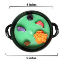 Black Cauldron (Smudge Pot) Candle or Incense Burner with Poured Soy Candle FB1911