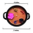 Black Cauldron (Smudge Pot) Candle or Incense Burner with Poured Soy Candle FB1911