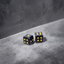 Black Obsidian Dice Pair FB2968  🌻🐘🌻
