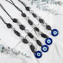 Black Tourmaline & Selenite Evil Eye Crystal Hanger FB1567 🧿