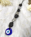 Black Tourmaline & Selenite Evil Eye Crystal Hanger FB1567 🧿
