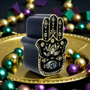 Black & Gold Hamsa Hand Intention Candle FB2725 🧿