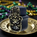 Black & Gold Hamsa Hand Intention Candle FB2725 🧿