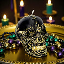 Black & Gold Skull Intention Candle FB1245 🐦‍⬛