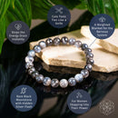 Black Moonstone Bracelet - The Empath’s Cord Cutter 🐘 CI630