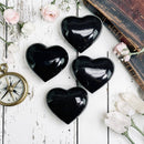 Black Onyx Puff Crystal Hearts 💞 FB1157