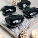 Black Onyx Puff Crystal Hearts 💞 FB1157