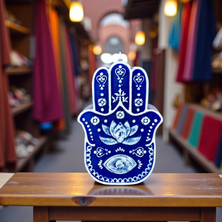 Black & Gold Hamsa Hand Intention Candle FB2725 🧿