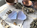 Blue Lace Agate Hearts from South Africa FB1291 💙