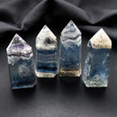 Blue Teal Fluorite Standing Point (Tower) FB1856 🌸