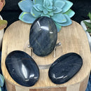 Blue Tiger Eye (Hawkeye) Palm Stones from Australia FB1811 🌸