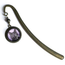 Book Hook, Russian Blue Cat Glass Cabochon FB2089 ✨