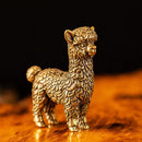 Brass Alpaca Totem / Animal Spirit Figurine ☀️BV012