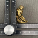 Brass Angel Sitting on Rock Figurine FB2582 ☁️