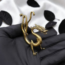 Brass Arched Dragon Totem / Spirit Animal Mini Figurine FB2637 🦎