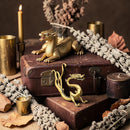 Brass Arched Dragon Totem / Spirit Animal Mini Figurine FB2637 🦎