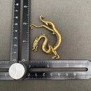 Brass Arched Dragon Totem / Spirit Animal Mini Figurine FB2637 🦎