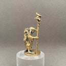 Brass Birdman Wizard with Staff Totem / Spirit Animal Figurine FB3455 🐦‍⬛