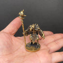 Brass Birdman Wizard with Staff Totem / Spirit Animal Figurine FB3455 🐦‍⬛