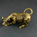 Brass Bull Figurine - Animal Totem / Spirit Animal FB1275 🌻🐕🌻