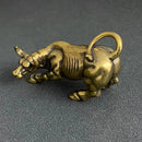 Brass Bull Figurine - Animal Totem / Spirit Animal FB1275 🌻🐕🌻