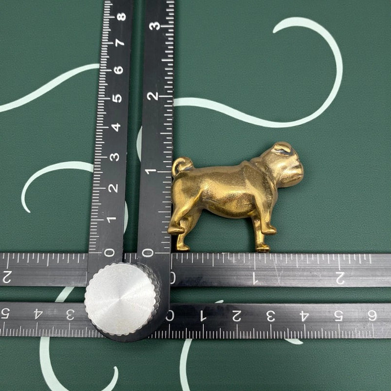 Brass Pug / Bulldog Figurine - Animal Totem / Spirit Animal FB3130 🌻🐕🌻
