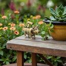 Brass Calf with Hair Dryer Figurine  FB2219 🐄