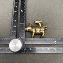 Brass Calf with Hair Dryer Figurine  FB2219 🐄