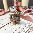 Brass Cartoon-y Dragon with Bumpy Hide Spirit / Totem Animal Figurine 🐸 FB1609