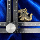 Brass Cartoon-y Dragon with Bumpy Hide Spirit / Totem Animal Figurine 🐸 FB1609