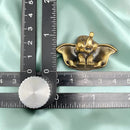 Brass Cartoon-y Elephant with Big Ears Spirit / Totem Animal Figurine 🐸 FB1841