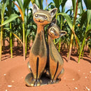 Brass Cat Friends Figurine Totem Animal FB1320 🐈‍⬛