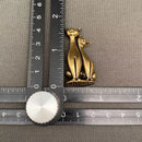 Brass Cat Friends Figurine Totem Animal FB1320 🐈‍⬛