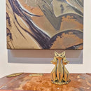 Brass Cat Trio Spirit / Totem Animal Figurine 🐈 FB1483