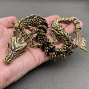 Brass Chinese Large Dragon Moveable Figurine FB2463 🪭🌟🪭