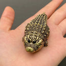 Brass Chunky Crocodile Mini Totem / Spirit Animal Figurine FB9001 🍃
